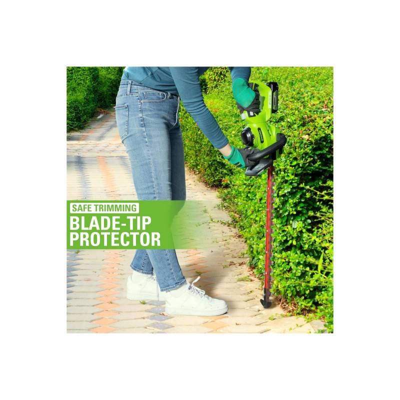 Greenworks - Taille-haies 51cm 24V GREENWORKS - Batterie 2,0Ah - Chargeur - G24HT56IIK2 - Image 4