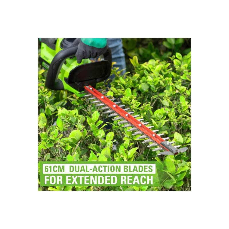Greenworks - Taille-haies 51cm 24V GREENWORKS - Batterie 2,0Ah - Chargeur - G24HT56IIK2 - Image 6