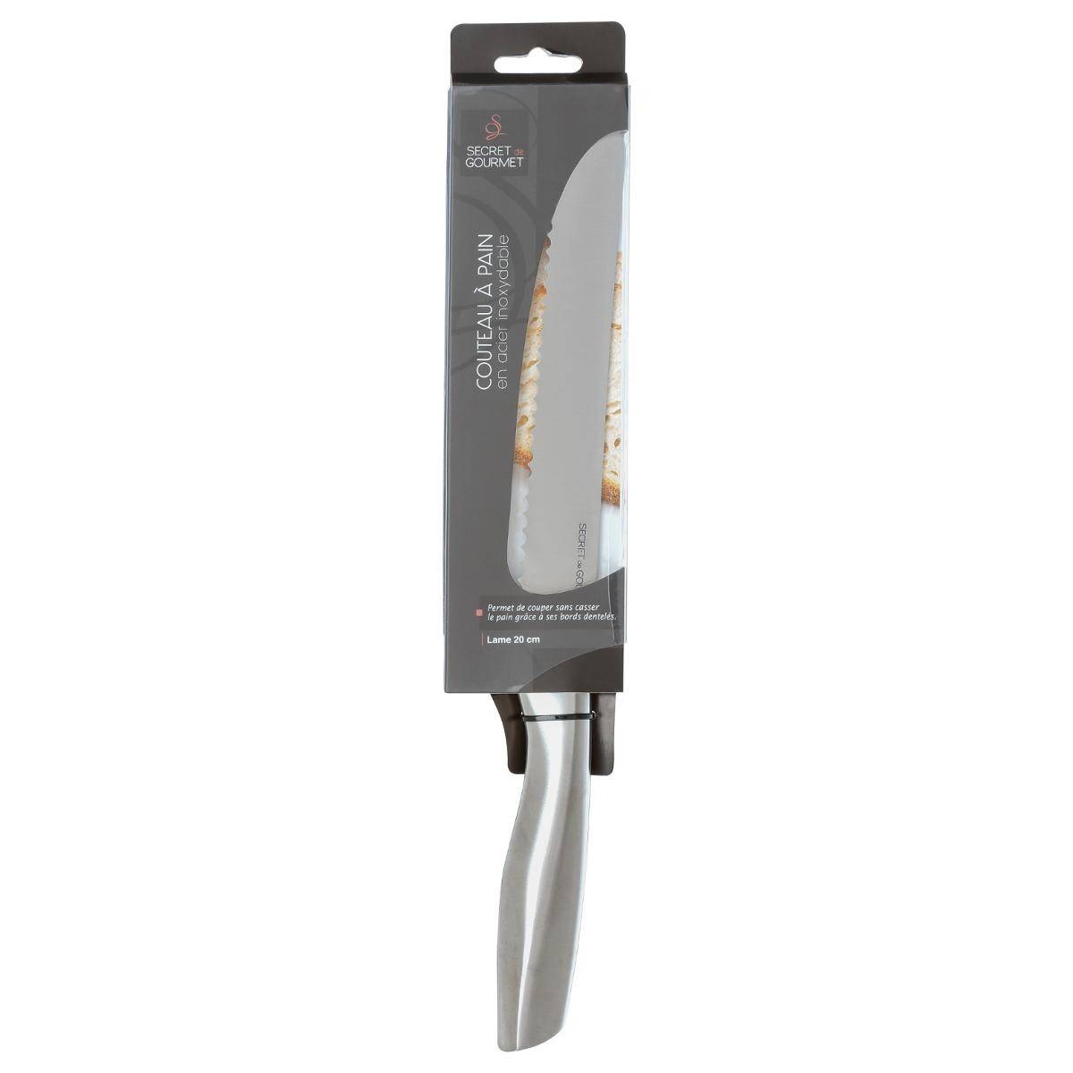 Couteau à Pain "Inox Forgé" 34cm Gris - Image 5