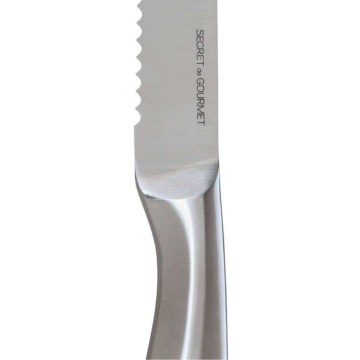 Couteau à Pain "Inox Forgé" 34cm Gris - Image 3