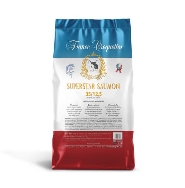 France Croquettes - croquette pour chat adulte super star saumon – 1,5kg – chat adulte digestion – france croquettes - Image 2