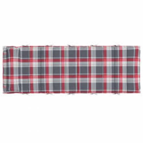 Coussin Bain de soleil | Coussin de transat ensoleillé Rouge et gris 178 x 60 x 4 cm Maison Chic - Image 4