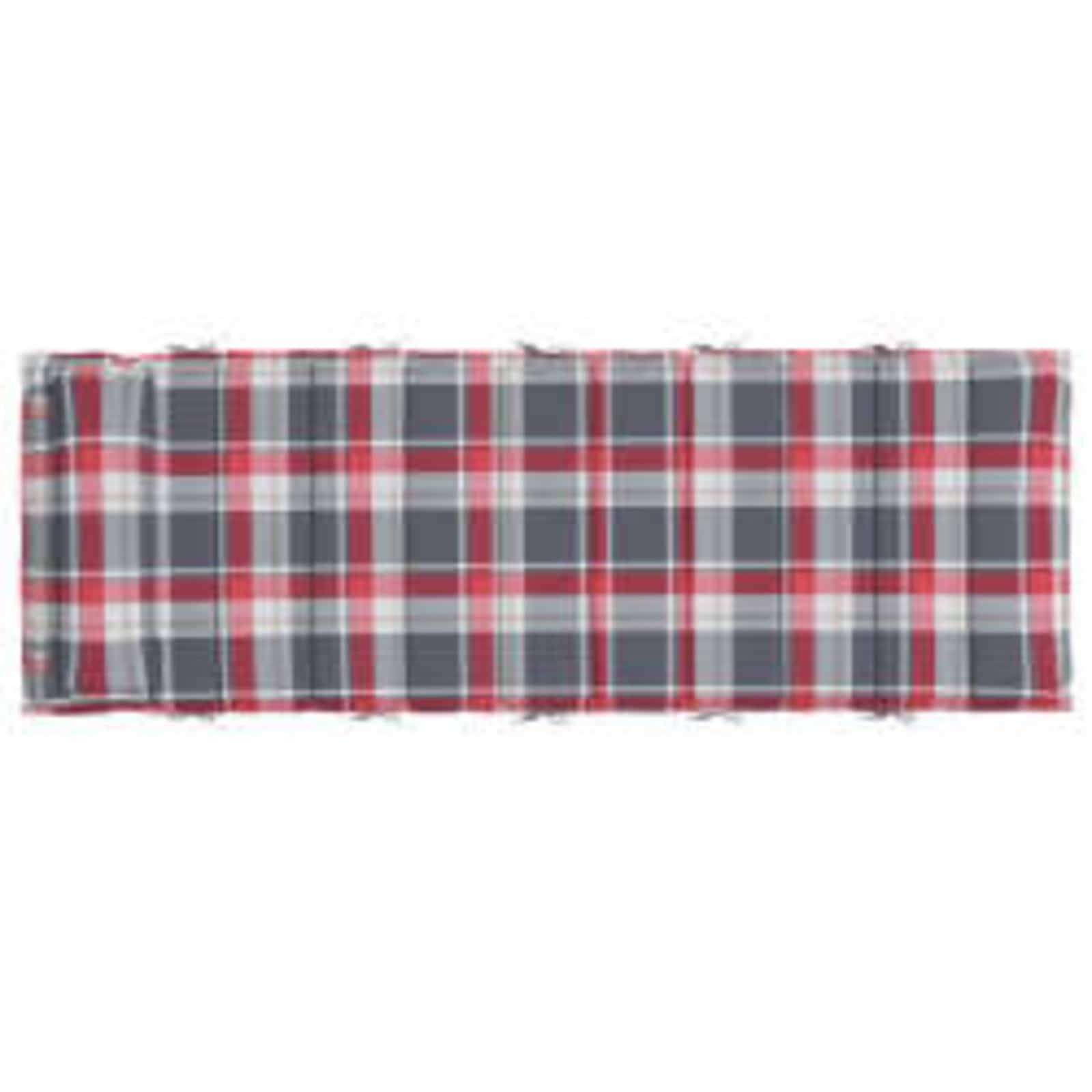 Coussin Bain de soleil | Coussin de transat ensoleillé Rouge et gris 178 x 60 x 4 cm Maison Chic - Image 4
