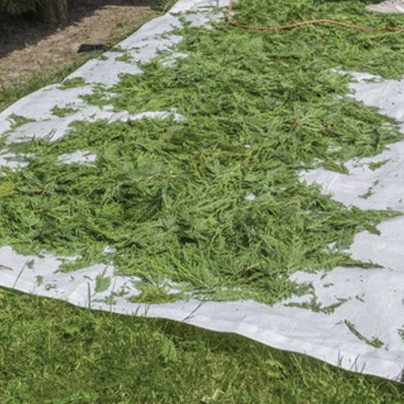 Ribimex - Bâche ramasse déchets verts 2x2m 4 poignées - Image 2