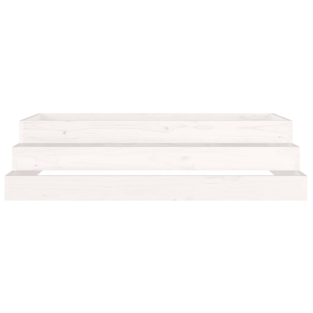 Vidaxl - Jardinière Blanc 110x110x27 cm Bois massif de pin vidaXL 823900 - Image 6