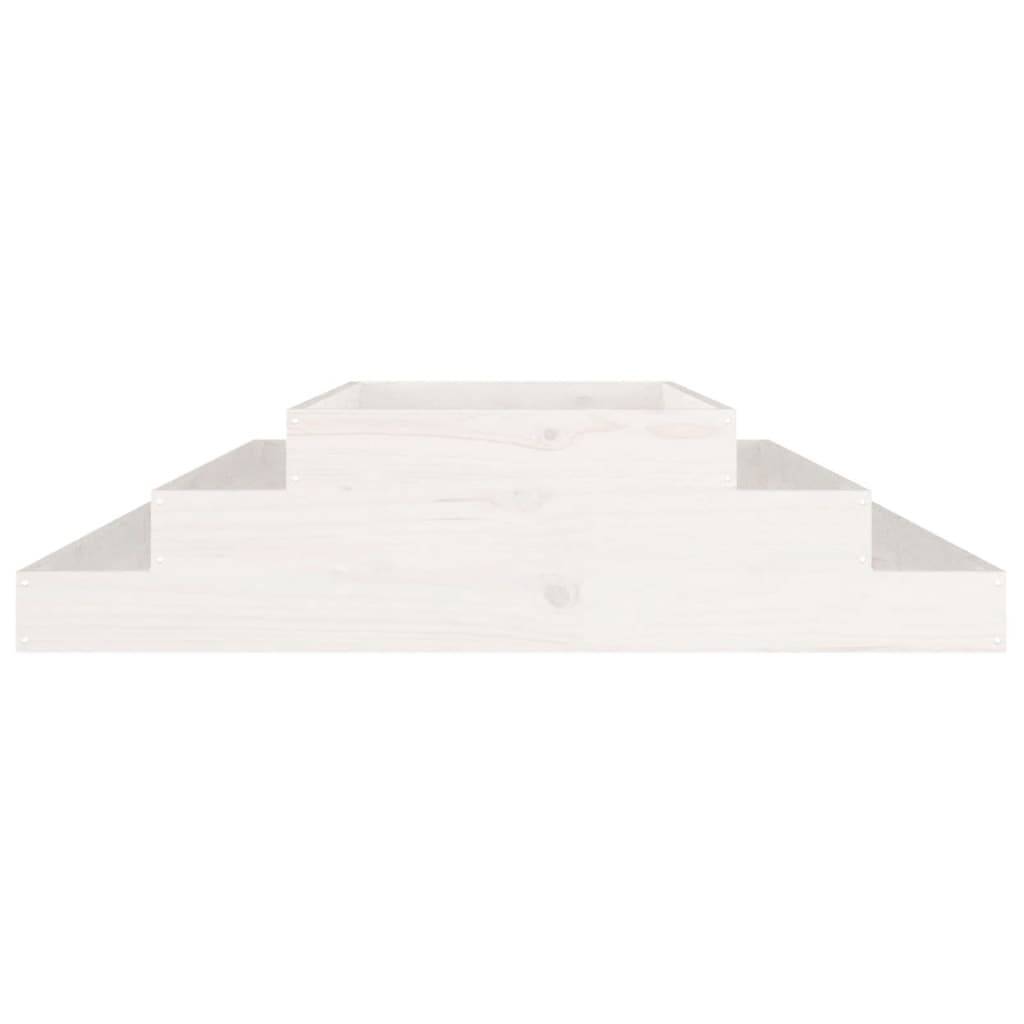 Vidaxl - Jardinière Blanc 110x110x27 cm Bois massif de pin vidaXL 823900 - Image 5