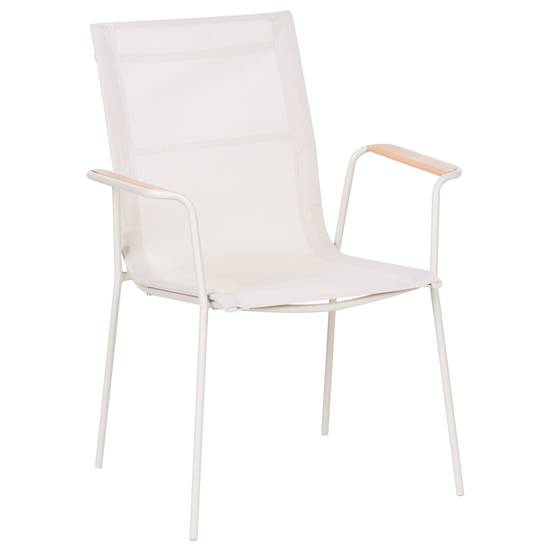 Set de salle à manger, 4 Personnes Acier Beige clair CARAVINO - Beliani - Image 6