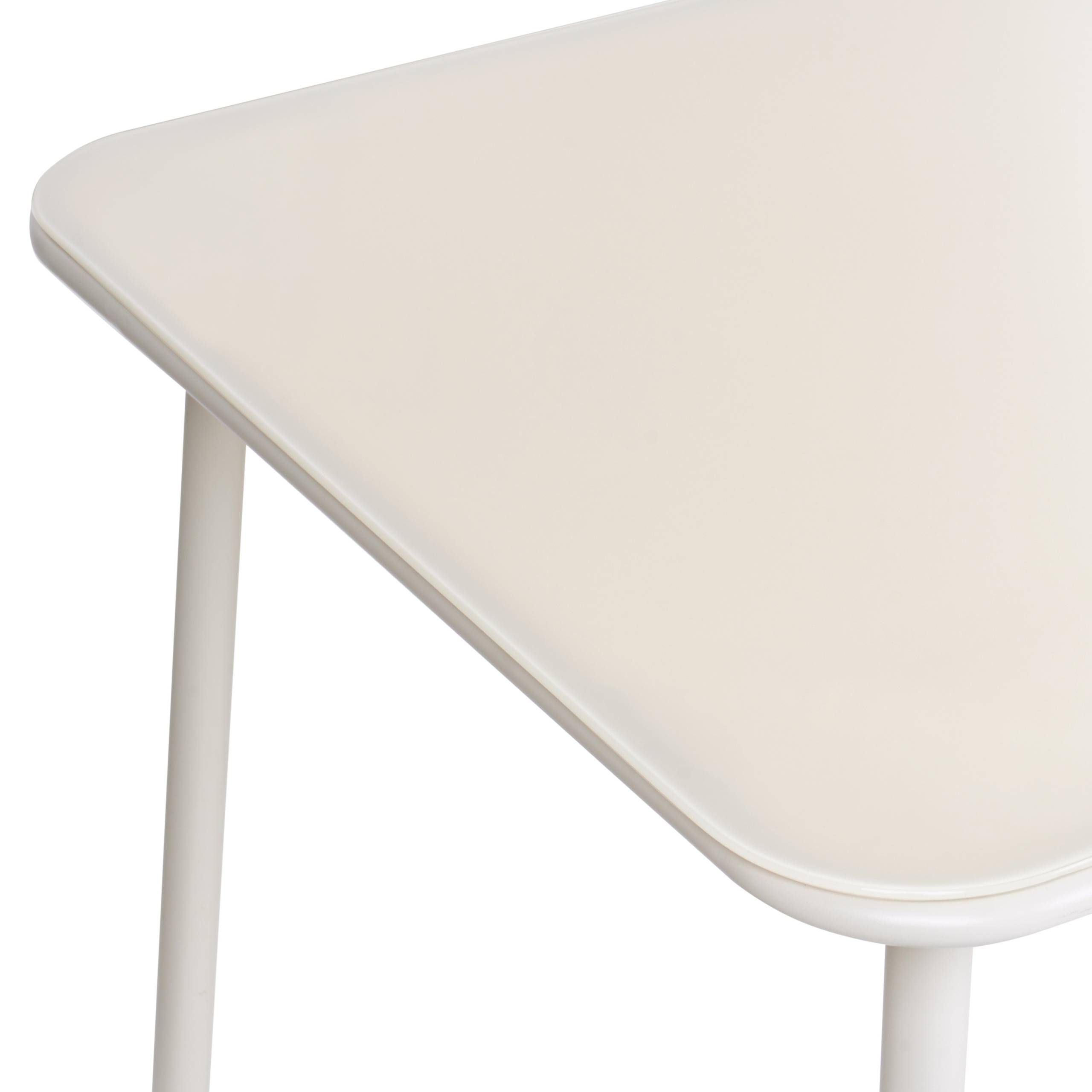 Set de salle à manger, 4 Personnes Acier Beige clair CARAVINO - Beliani - Image 5