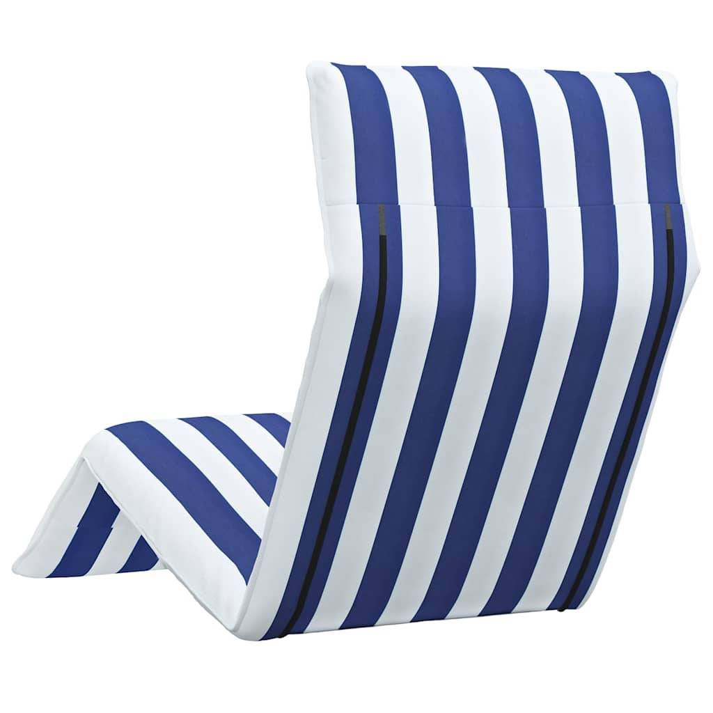Vidaxl - Transat pliant bleu et blanc 175 x 54 x 8,5 cm tissu Oxford vidaXL 4019761 - Image 7