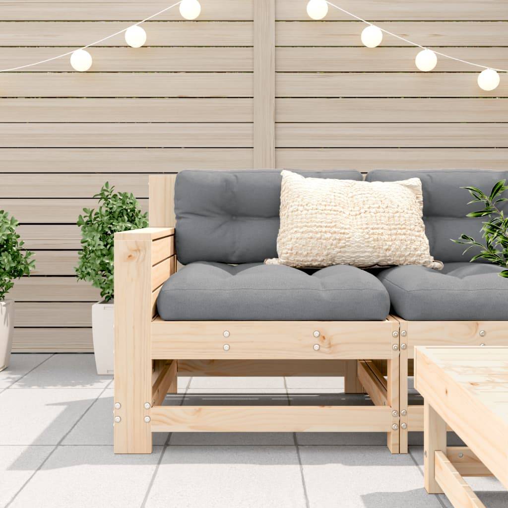 ComfortXL - Fauteuil d'Extérieur Confortable en Pin Massif avec Accoudoirs et Coussins pour un Salon de Jardin Modulable Anthracite – ComfortXL Outdoor Living - Image 3