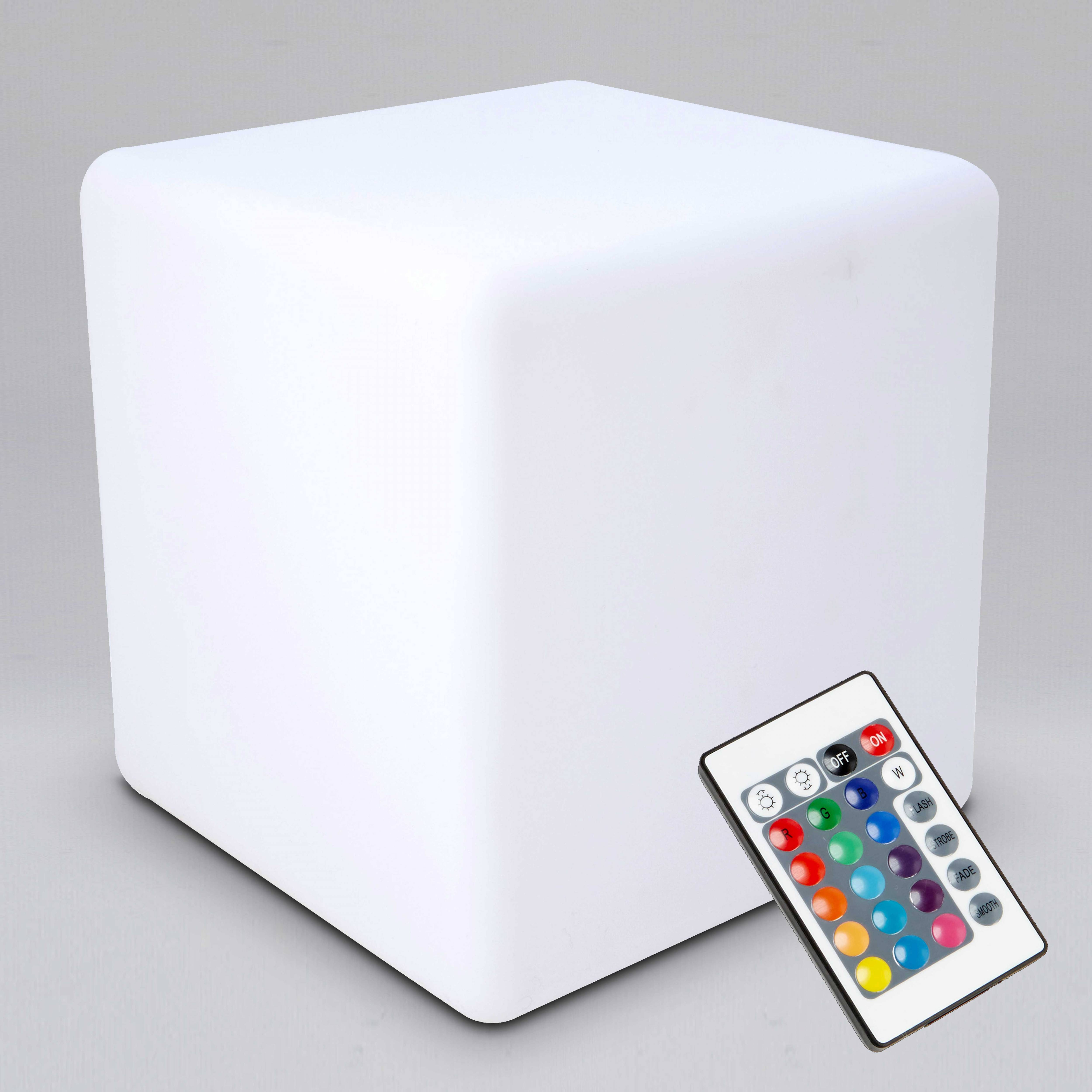 Oviala - Cube LED multicolore rechargeable 43cm
 Shine - Oviala - Image 1