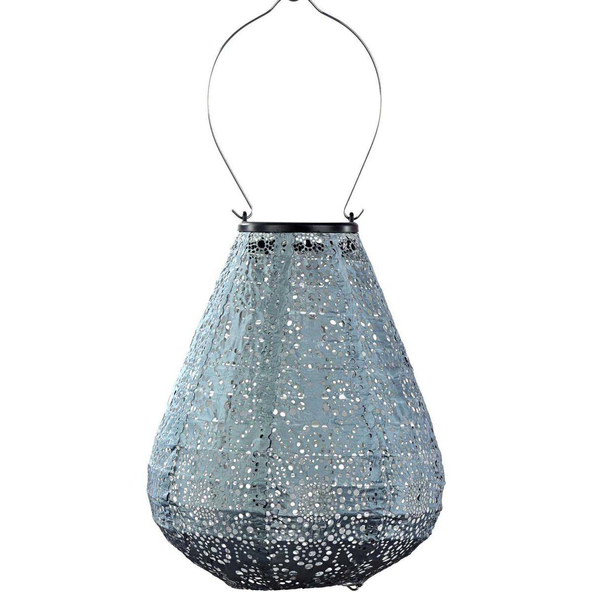Lumiz - Lanterne solaire Tulip 20 cm Fiore - Gris bleu - Image 1