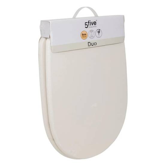 Abattant WC Design "Duo" 49cm Ivoire - Image 4
