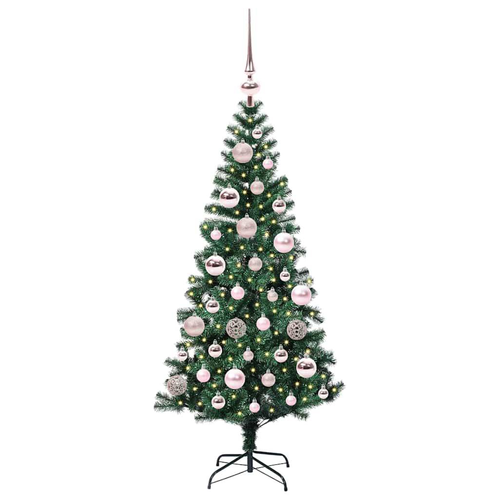 ComfortXL - Sapin de Noël pour Petits Espaces 120 cm, Artificiel Vert avec Lumières et Décorations – ComfortXL Outdoor Living - Image 3