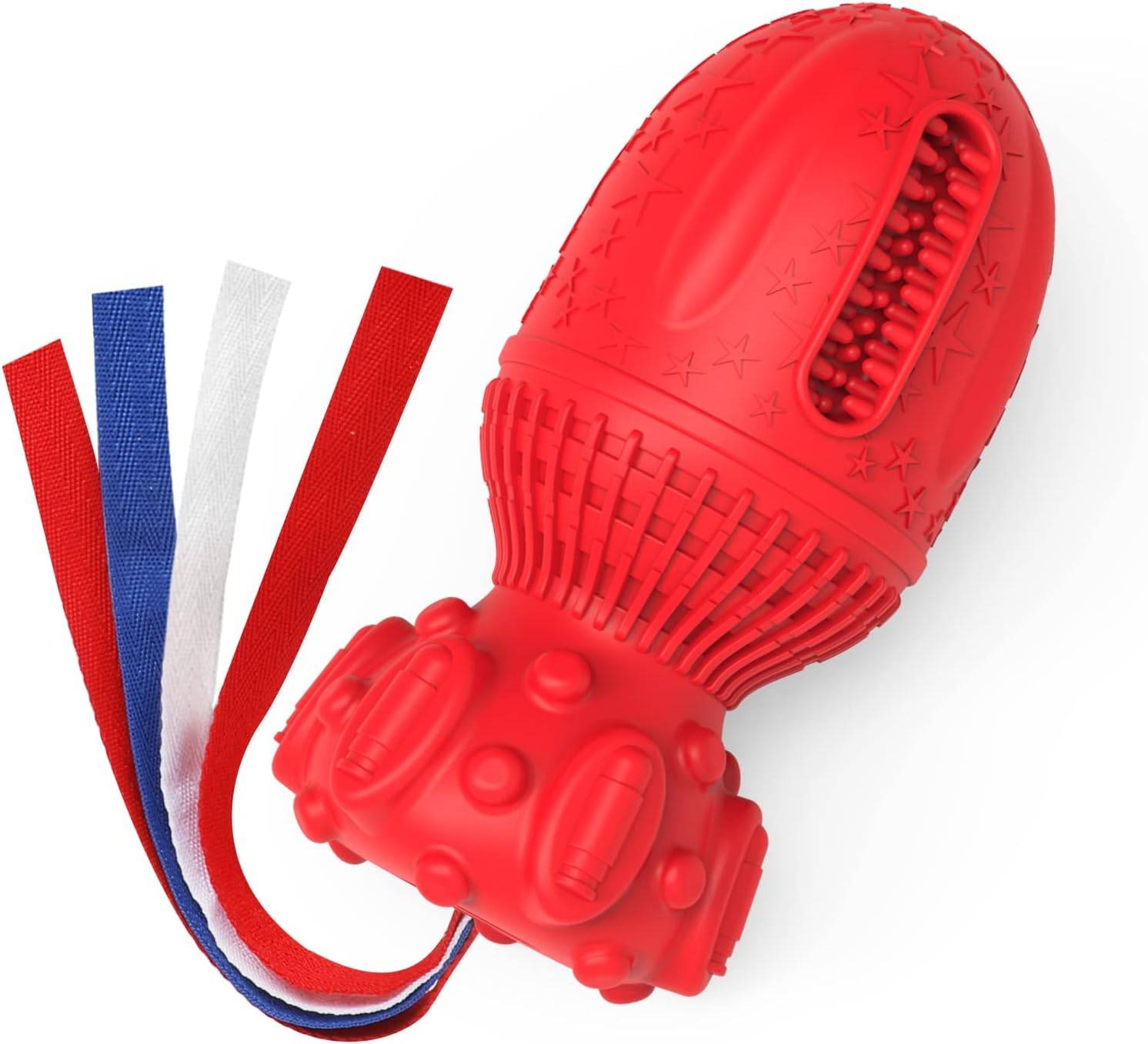 Petsation - Jouet rouge en latex à mâcher robuste et résistant pour moyens et grands chiens - Petsation - Image 1