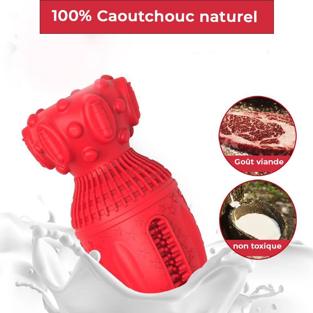 Petsation - Jouet rouge en latex à mâcher robuste et résistant pour moyens et grands chiens - Petsation - Image 2