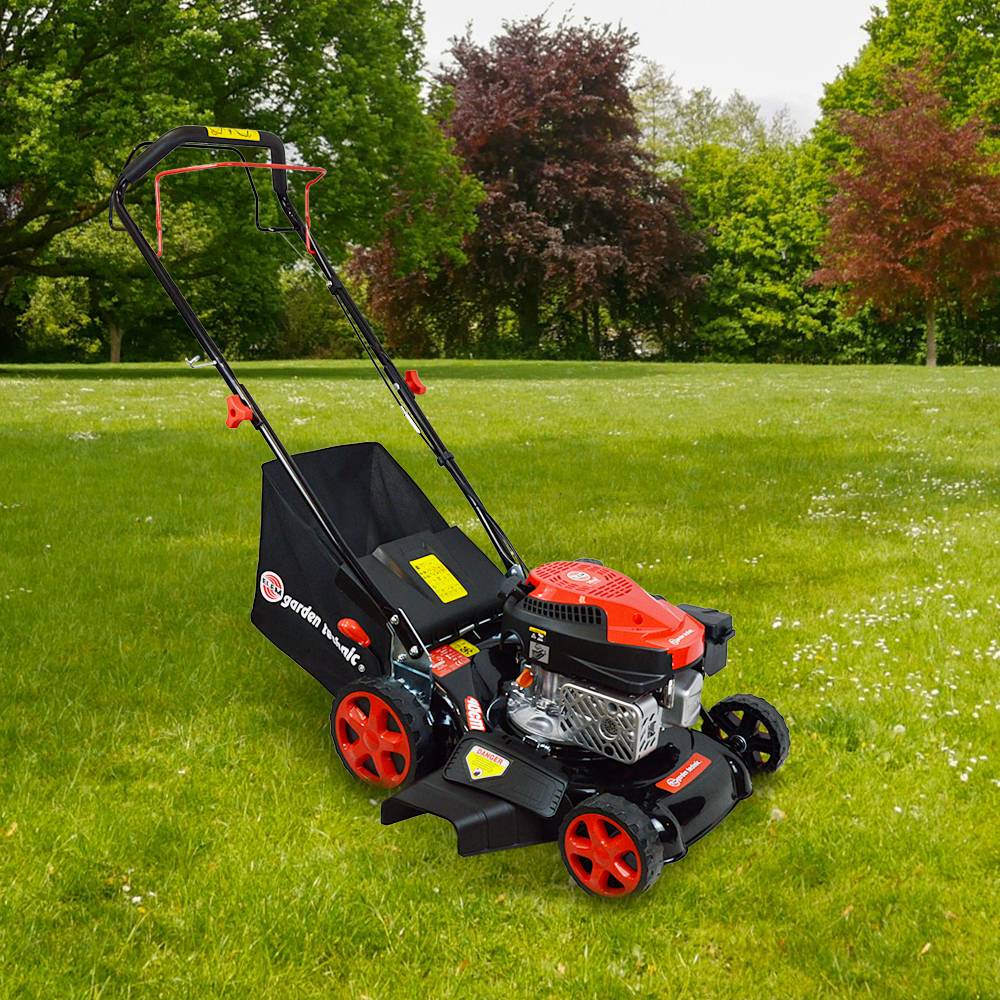 Elem Garden Technic - Tondeuse thermique tractée 144 cm³ 40 cm avec mulching et éjection latérale – Elem Garden - Image 5