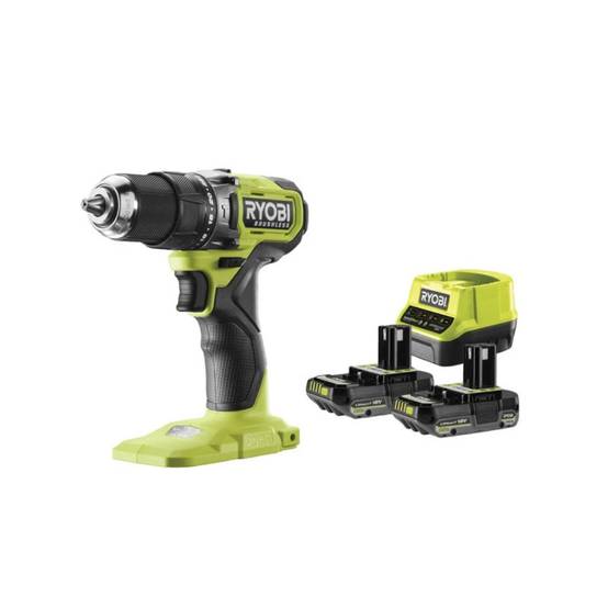 Ryobi - Perceuse à percussion Brushless 18V RYOBI - 54 Nm - 2 Batteries 2,0Ah - Chargeur - RPD18BL1-2C20S - Image 1