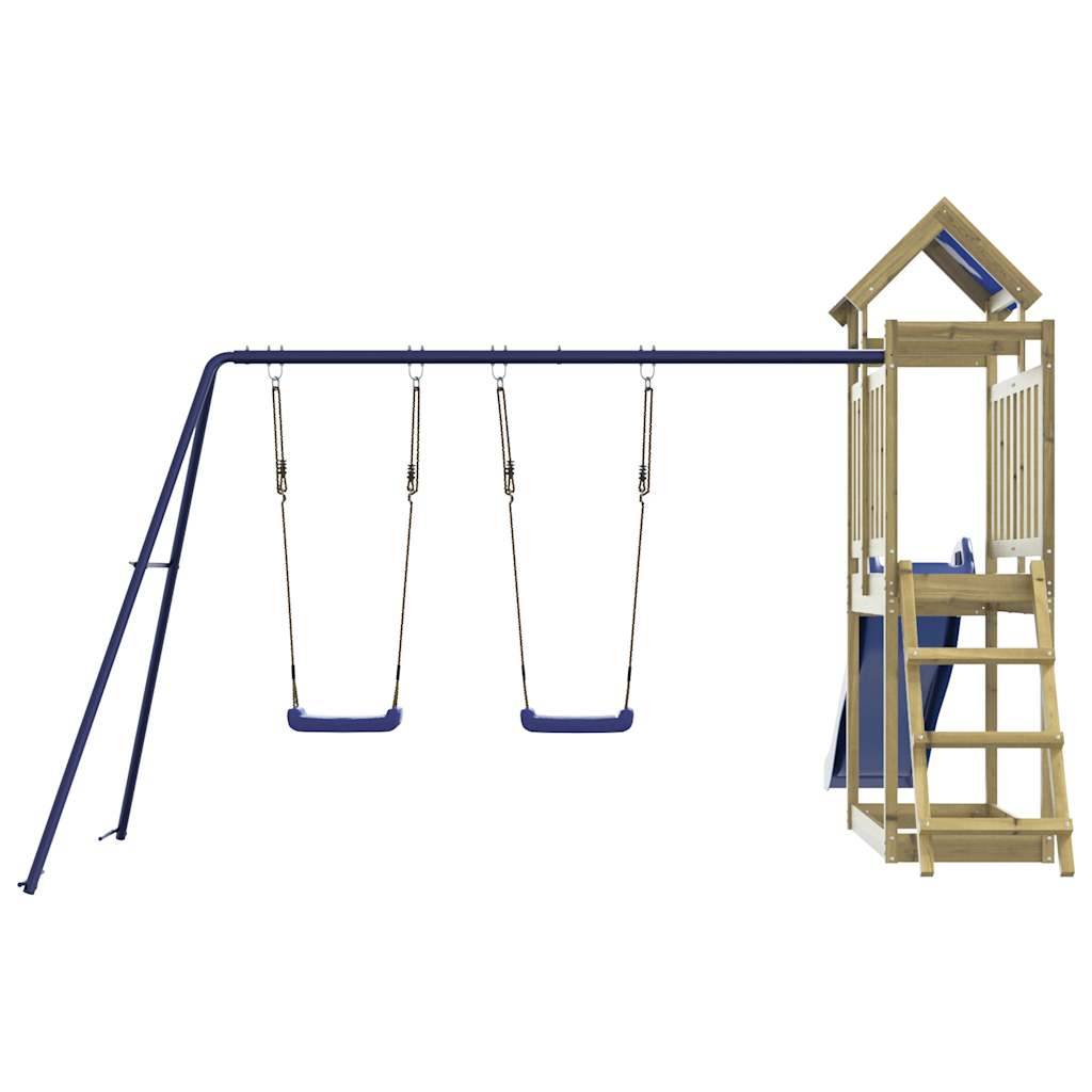 Aire de jeux d'extérieur - Jeu Plein air enfant bois de pin imprégné-JU1512 - Image 7