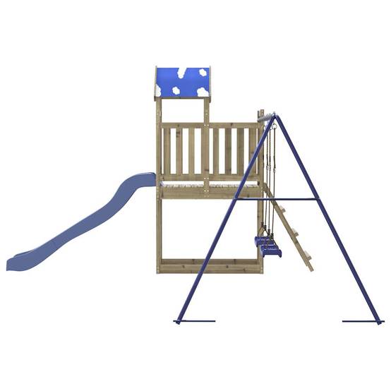 Aire de jeux d'extérieur - Jeu Plein air enfant bois de pin imprégné-JU1512 - Image 5