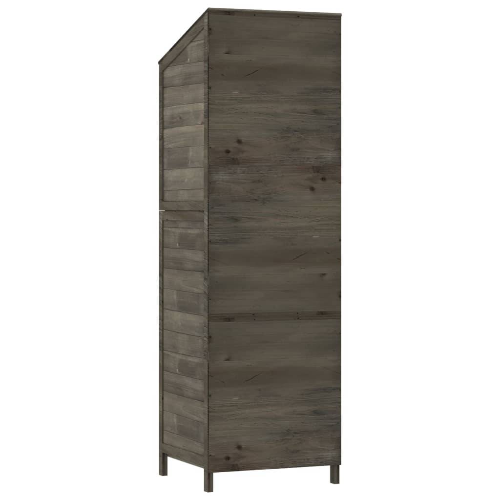 Abri de jardin 0.29m² - Cabane de jardin - Remise de jardin Anthracite 55x52x174,5 cm Bois de sapin solide MAISON CHIC - Image 6