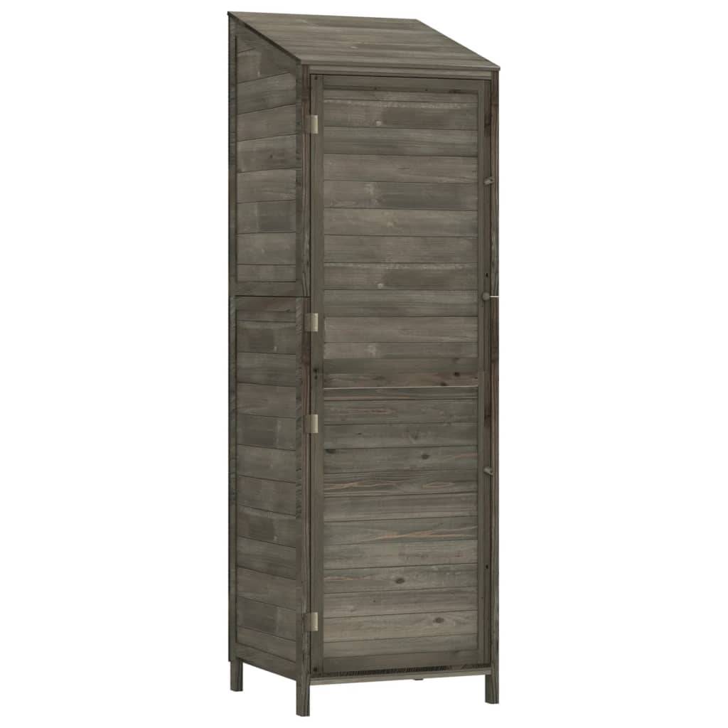 Abri de jardin 0.29m² - Cabane de jardin - Remise de jardin Anthracite 55x52x174,5 cm Bois de sapin solide MAISON CHIC - Image 1