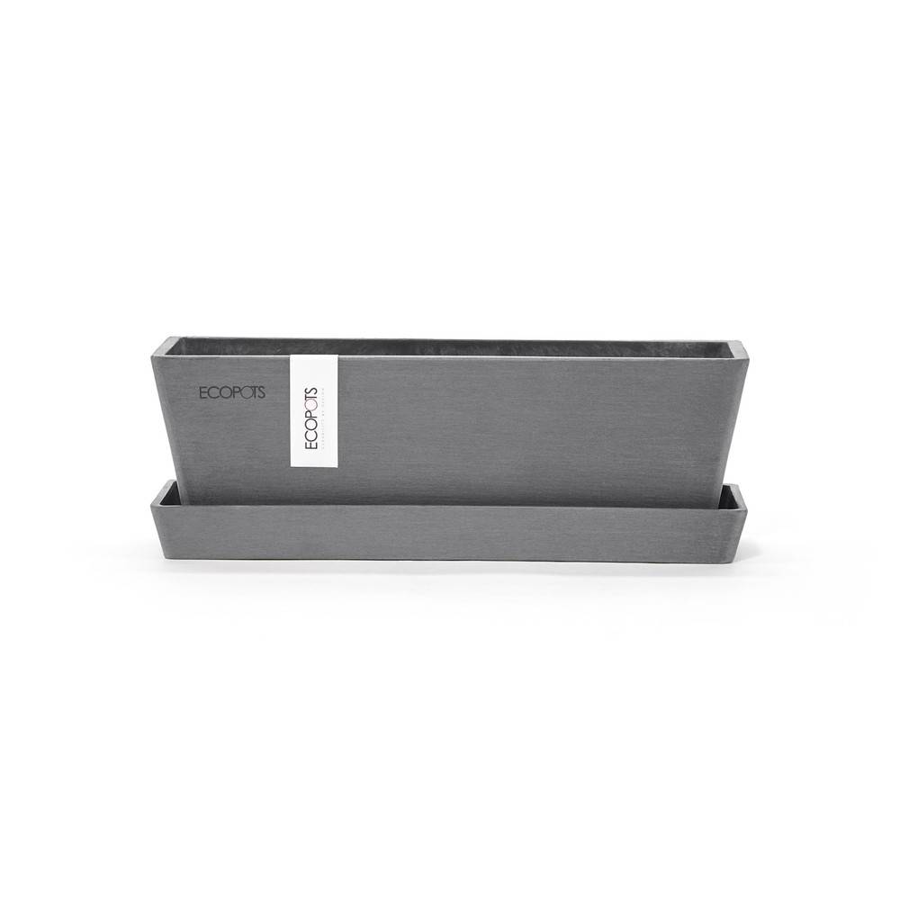 Ecopots - Soucoupe Rectangular 25 Gris - 25 x 9 x H. 2,3 cm ECOPOTS - Image 1