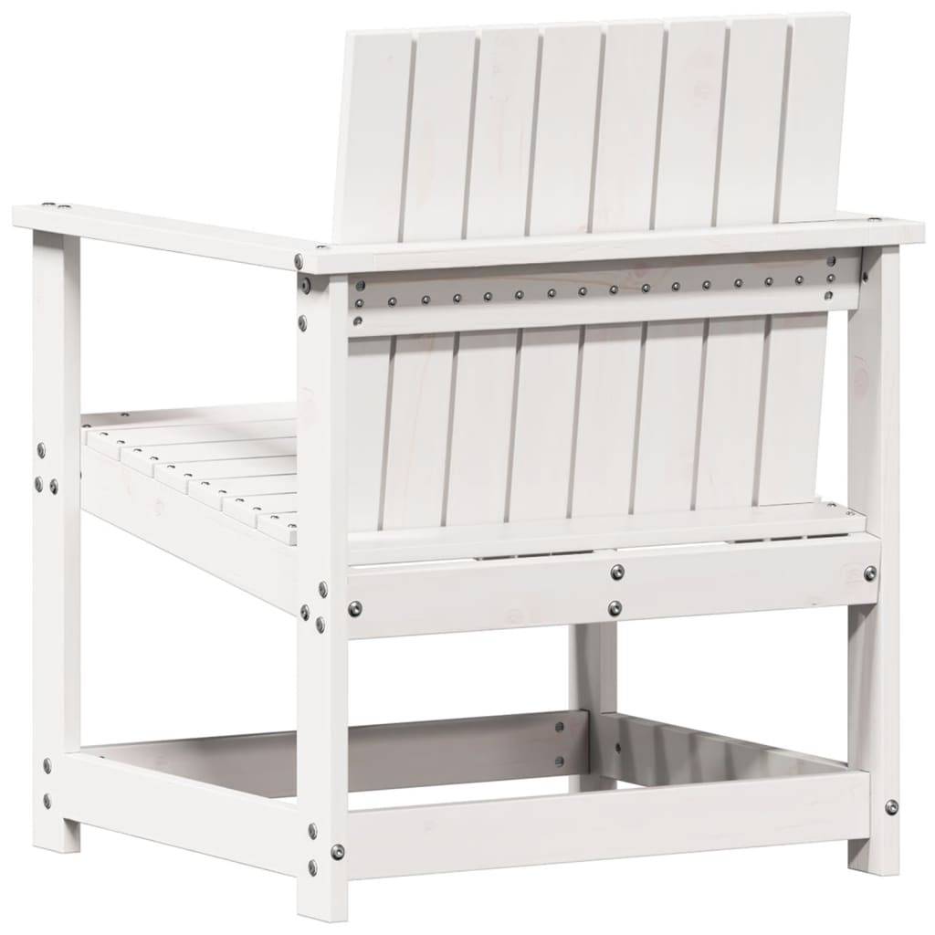 Vidaxl - Chaise de jardin blanc 62x56x77 cm bois de pin massif vidaXL 832626 - Image 7