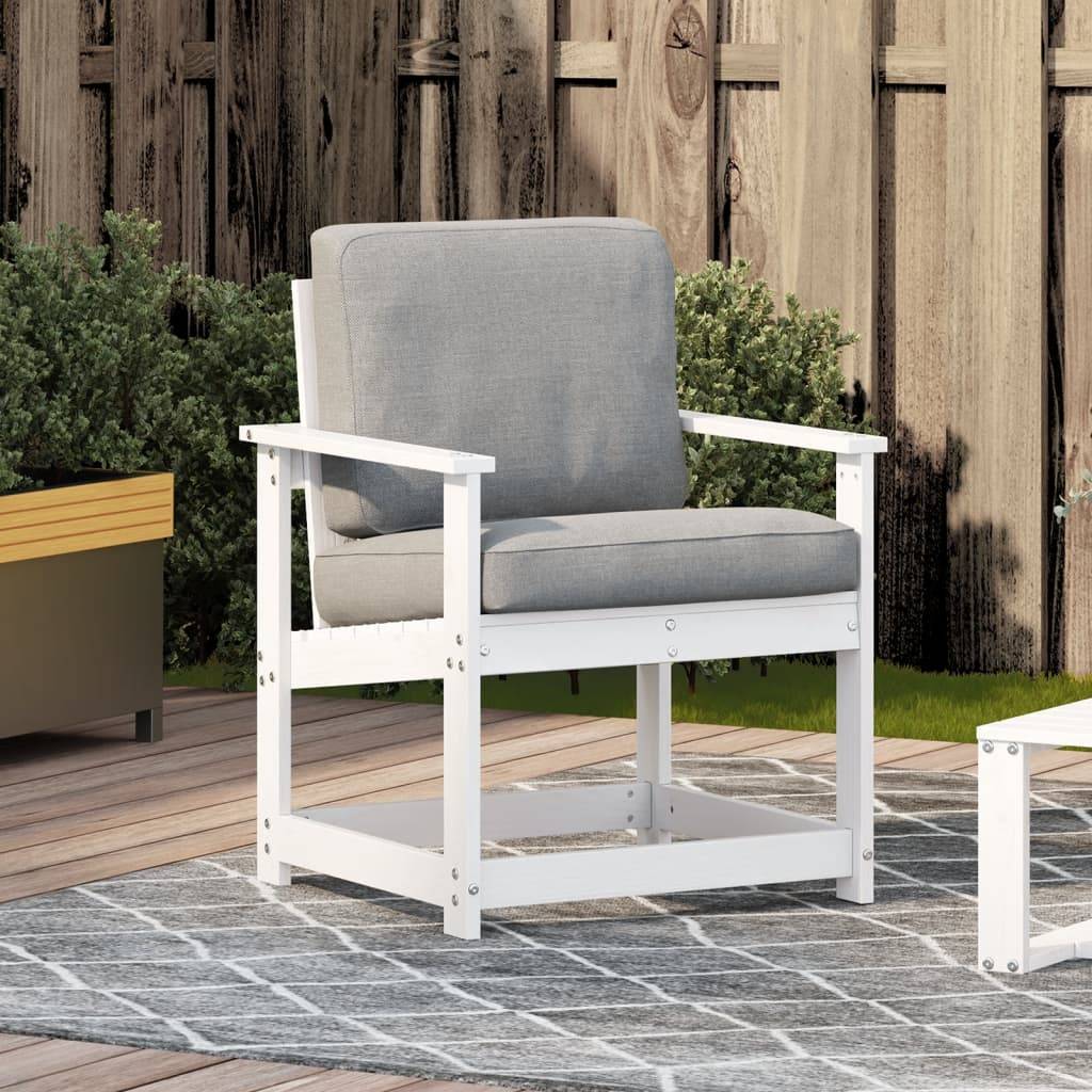 Vidaxl - Chaise de jardin blanc 62x56x77 cm bois de pin massif vidaXL 832626 - Image 4
