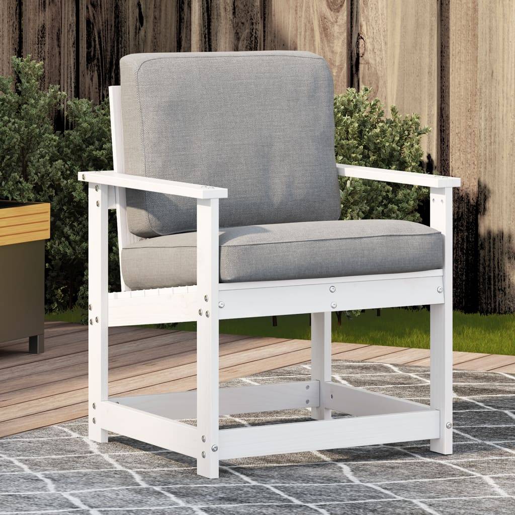 Vidaxl - Chaise de jardin blanc 62x56x77 cm bois de pin massif vidaXL 832626