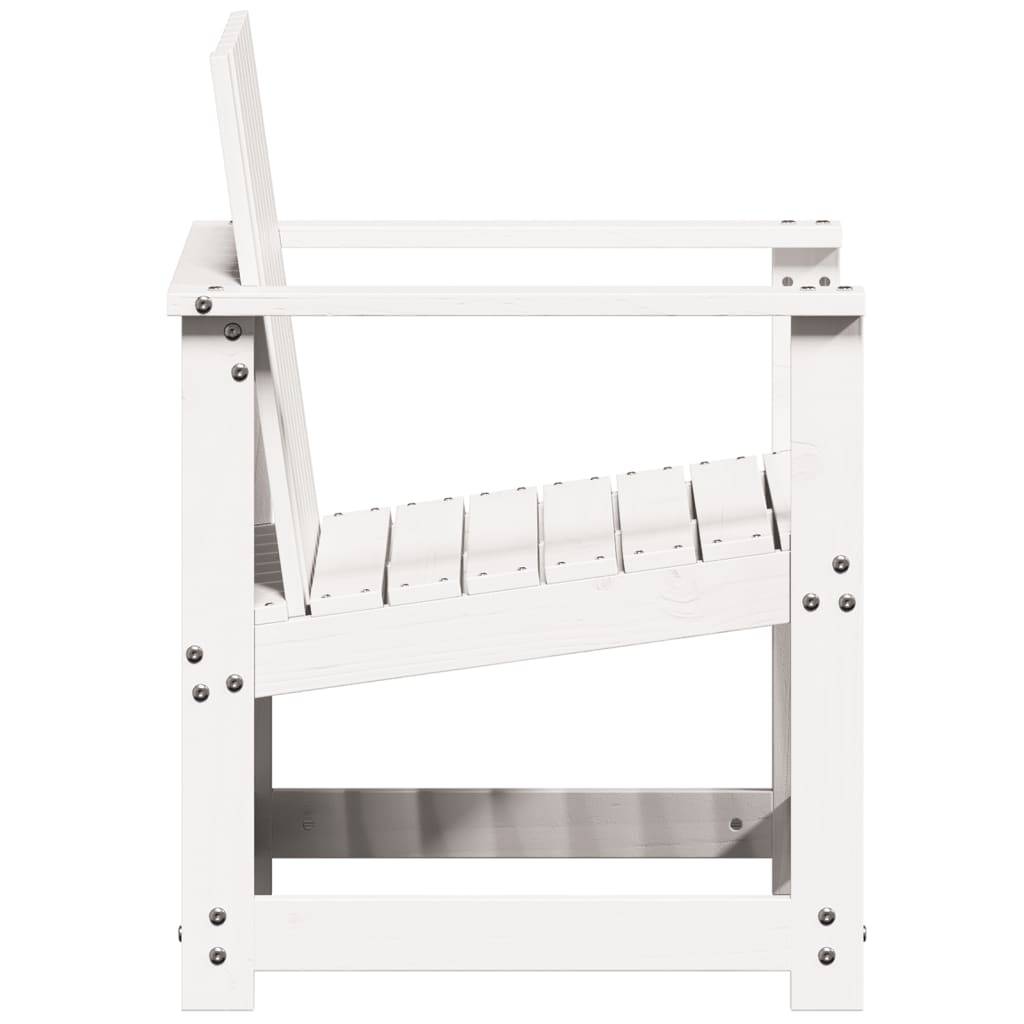 Vidaxl - Chaise de jardin blanc 62x56x77 cm bois de pin massif vidaXL 832626 - Image 6