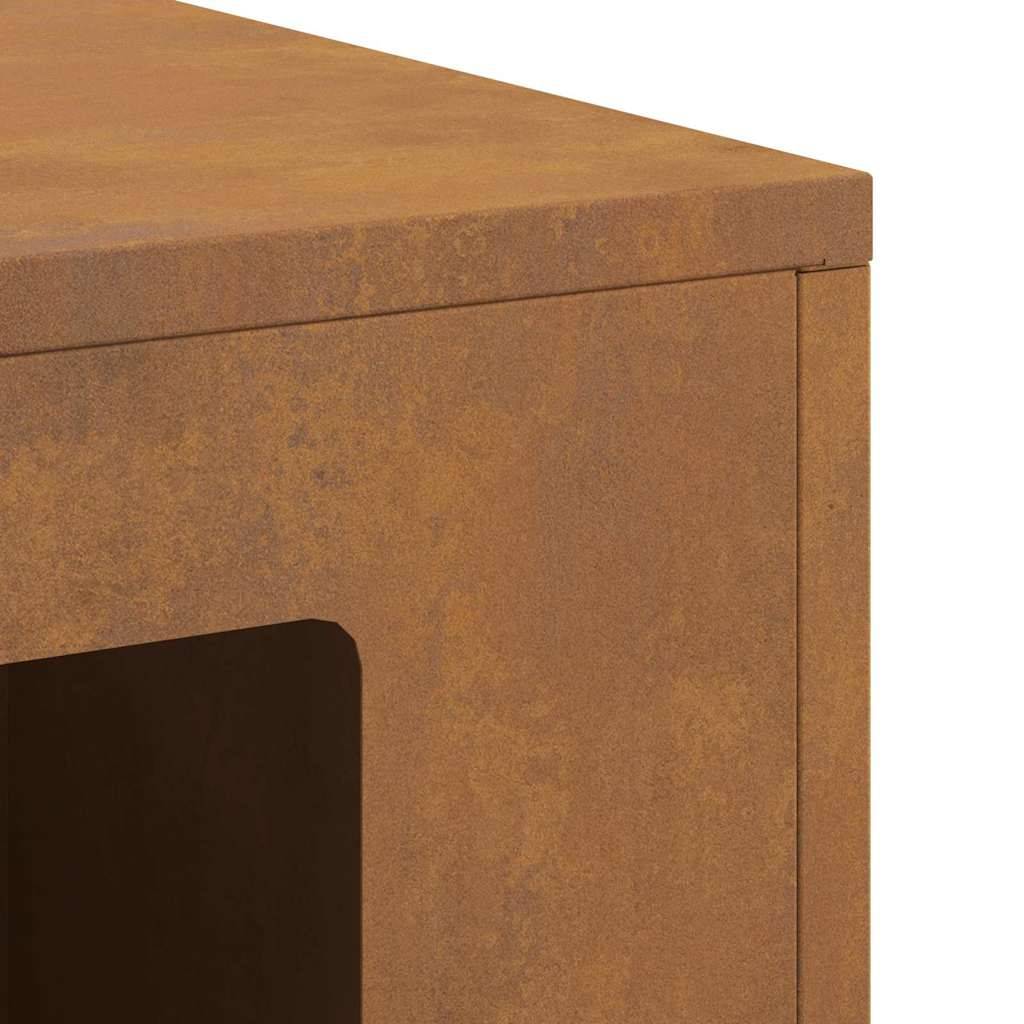 ComfortXL - Brasero avec cheminée de jardin 96cm en acier design Marron – ComfortXL Outdoor Living - Image 9