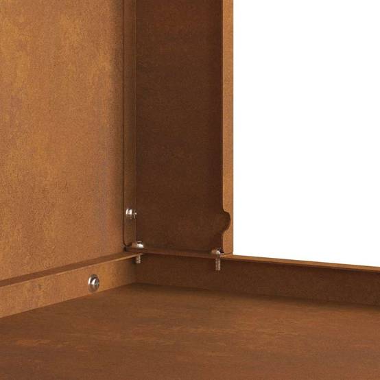 ComfortXL - Brasero avec cheminée de jardin 96cm en acier design Marron – ComfortXL Outdoor Living - Image 8
