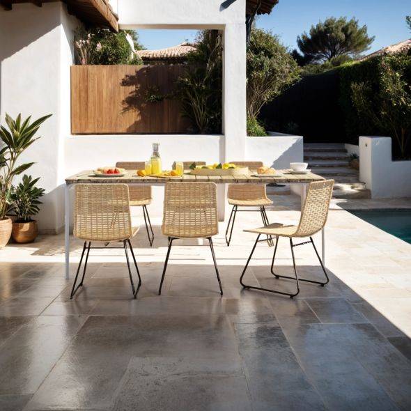 Beau Rivage - Table de jardin ASTI en bois d'acacia FSC  200 cm Beau Rivage - Image 2