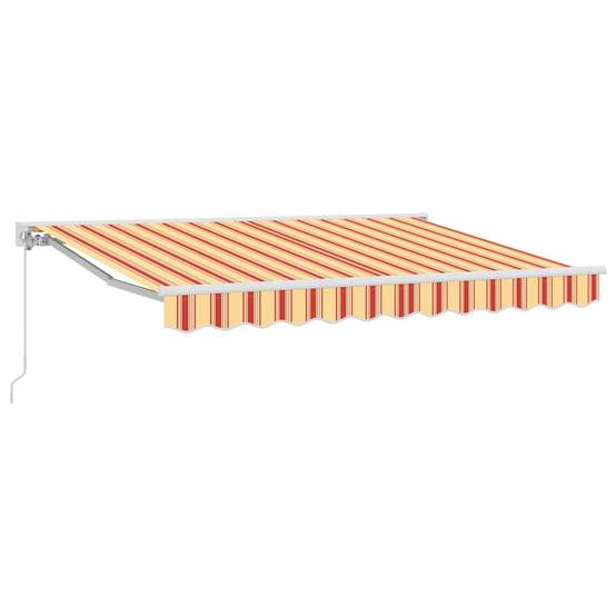 Store banne | Auvent Rétractable Multicolore 350 x 200 cm Polyester et métal Maison Chic - Image 1