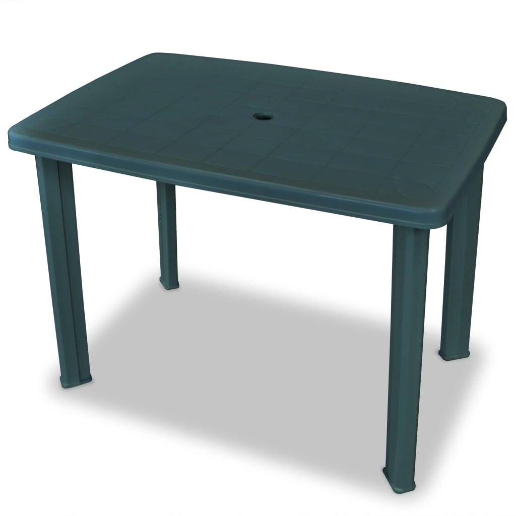 Ensemble Repas Jardin 3 Pièces Plastique Pliable pour Terrasse Camping Vert – ComfortXL Outdoor Living - Image 3