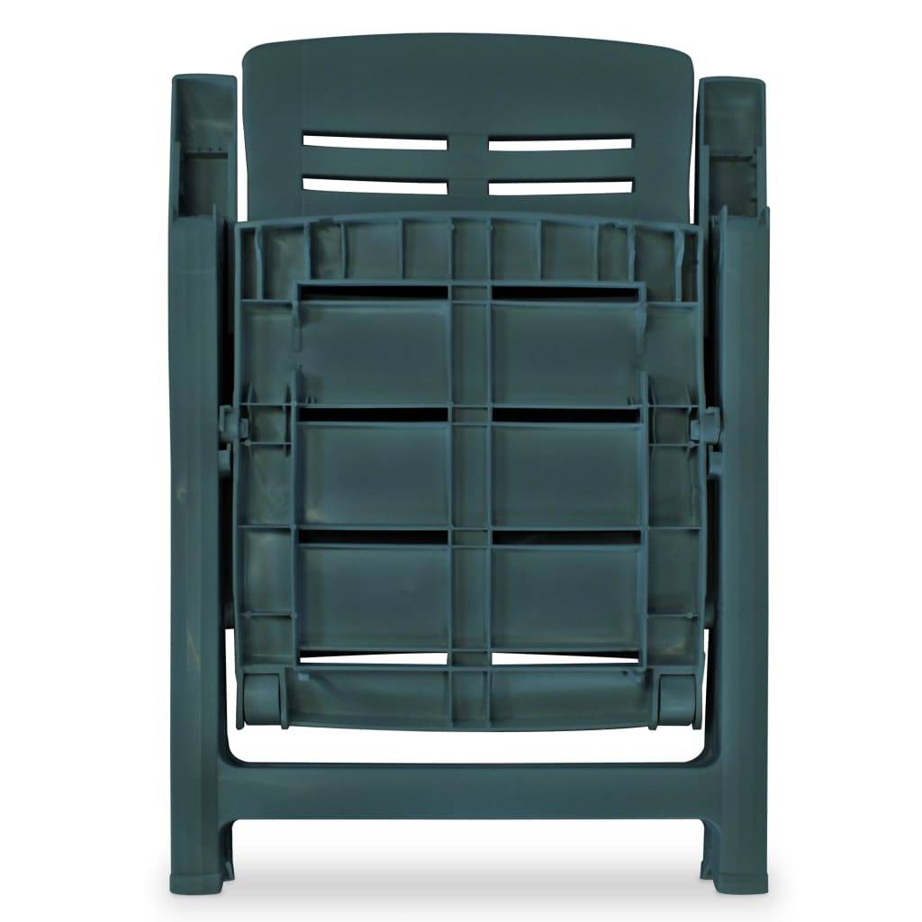 Ensemble Repas Jardin 3 Pièces Plastique Pliable pour Terrasse Camping Vert – ComfortXL Outdoor Living - Image 7
