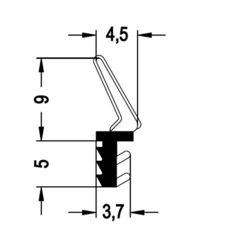 Joint sur dormant brun 610002 REHAU Larg.3 mm - Rouleau 100 m - 610002 - Image 2
