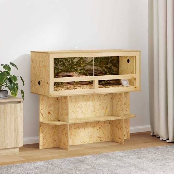 Vidaxl - Base de Terrarium avec étagère Marron 100 x 40 x 50 cm OSB vidaXL 876740 - Image 1