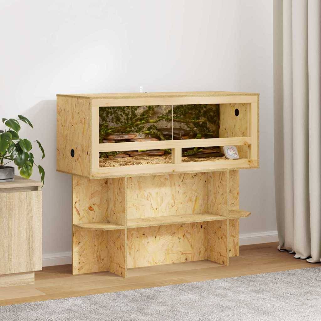 Vidaxl - Base de Terrarium avec étagère Marron 100 x 40 x 50 cm OSB vidaXL 876740 - Image 1