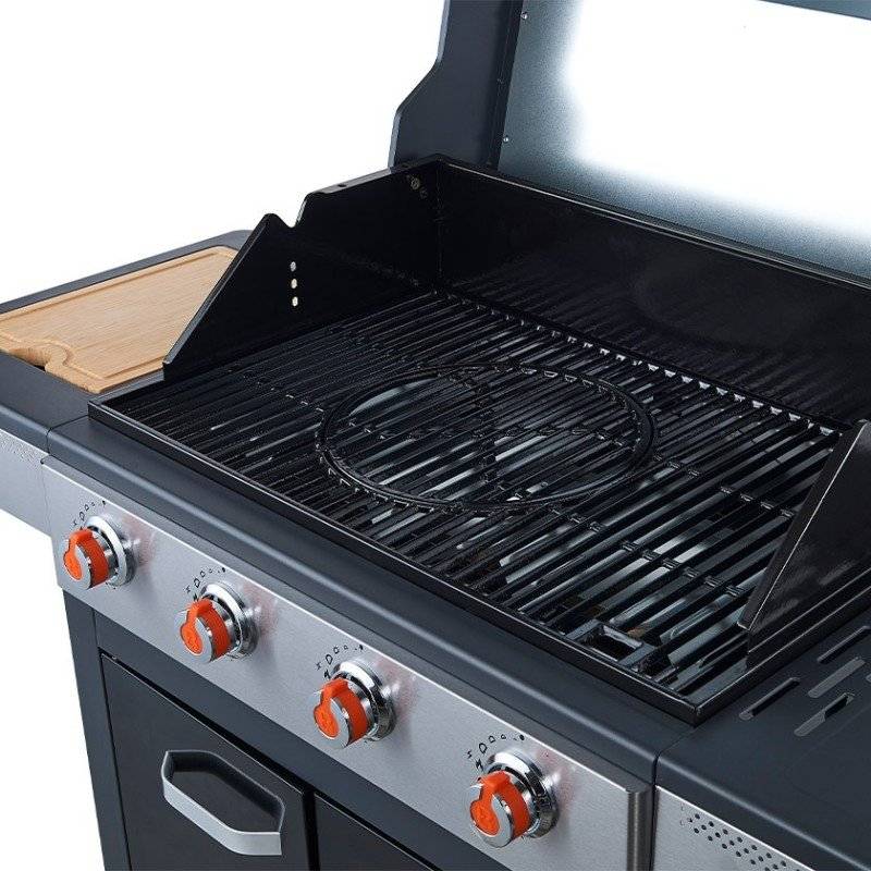 Barbecue gaz Noa 4 feux – BRASERO BY FAVEX – 16 kW – Plaque + grille fonte – Housse incluse - Image 3