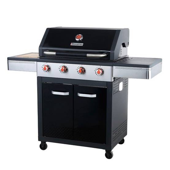 Barbecue gaz Noa 4 feux – BRASERO BY FAVEX – 16 kW – Plaque + grille fonte – Housse incluse - Image 1
