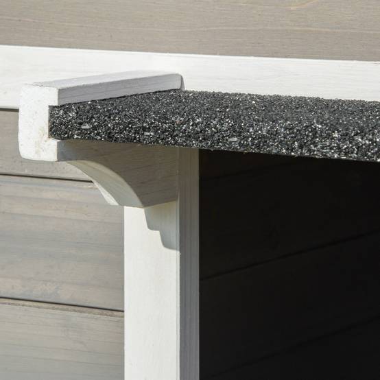 Niche pour chat bois gris et blanc 115 x 66.5 x 74.7 cm - PANGIVO - Image 10