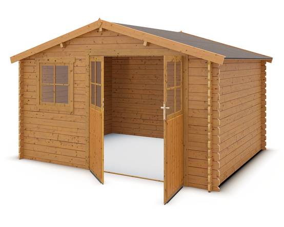 Abri de jardin bois marron 10,5 m2 Saturne - Image 2