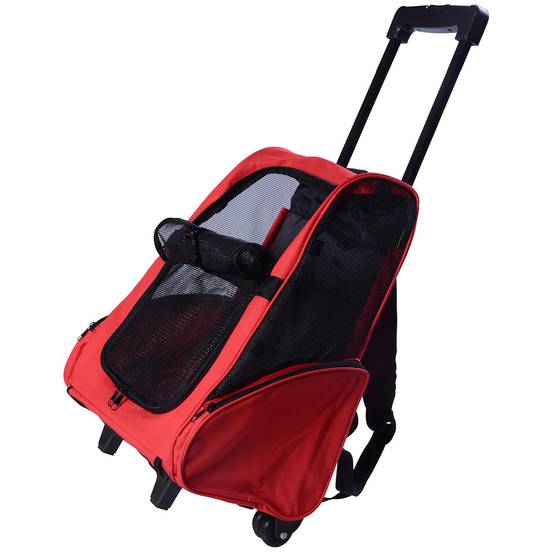 Sac de transport polyester rouge 42 x 25 x 55 cm - PANGIVO - Image 1