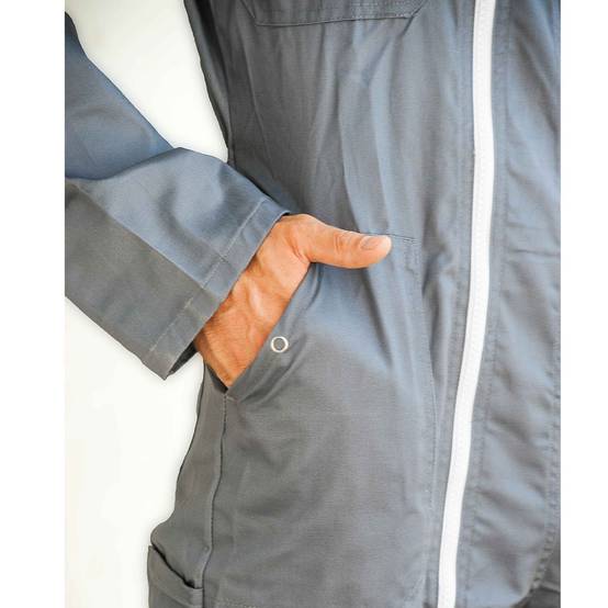 Combinaison de travail grise 245g/m2 - Taille XXL (56/58) - Image 4