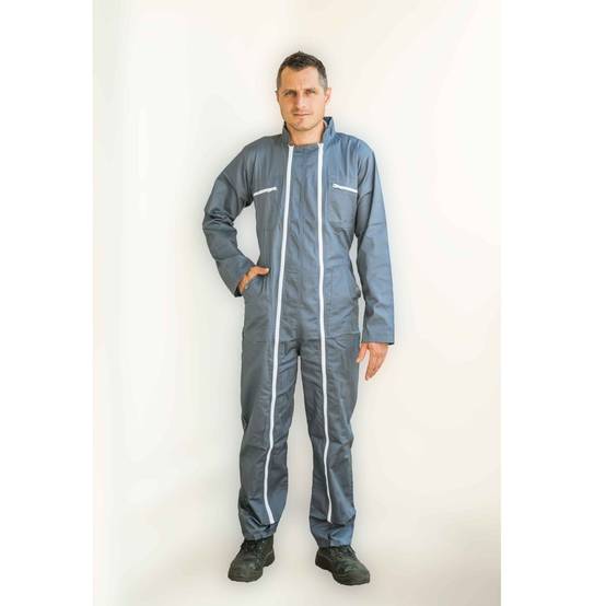 Combinaison de travail grise 245g/m2 - Taille XXL (56/58) - Image 1