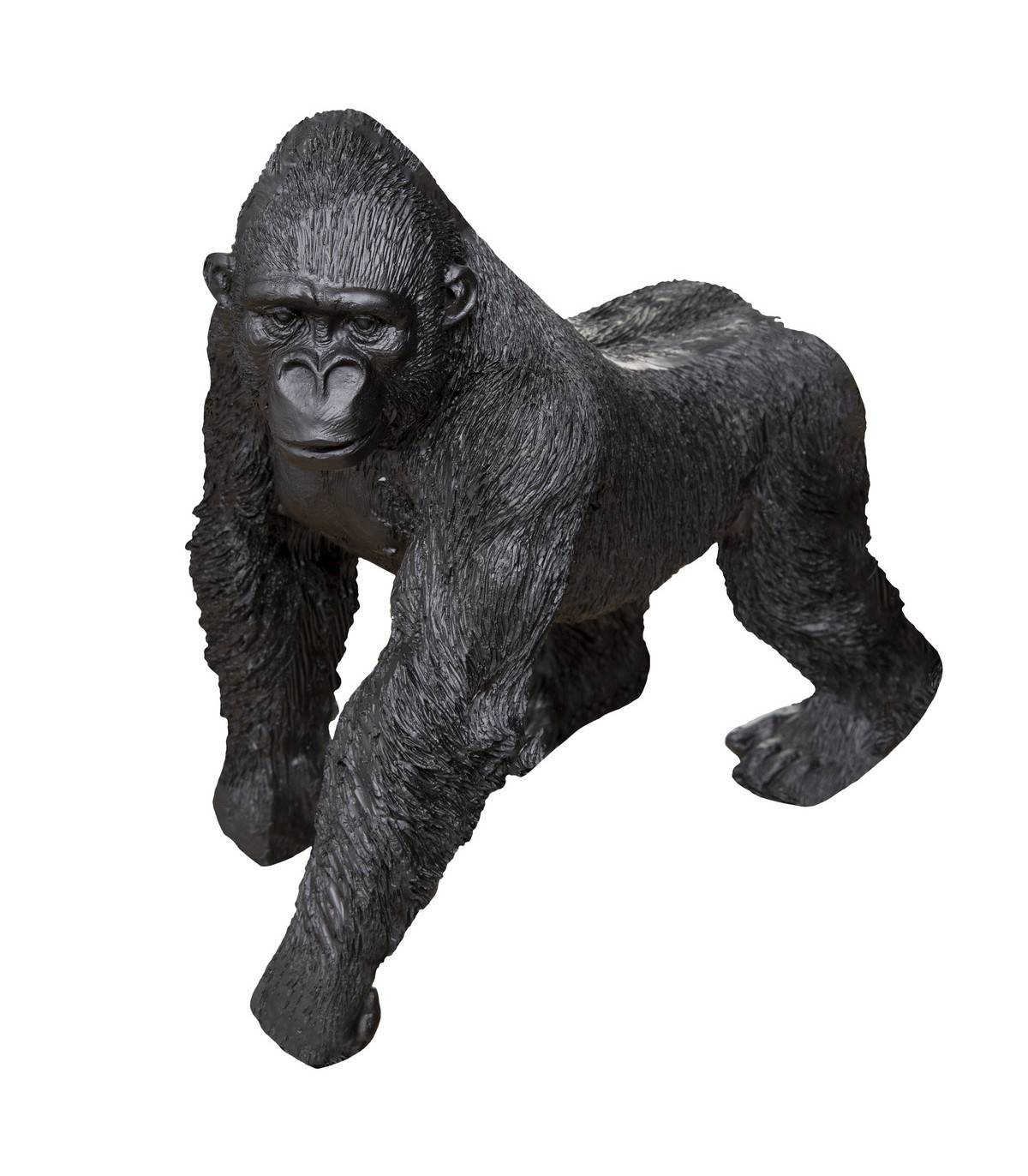 Objet déco Gorille en résine Noire H 22.5 cm - Image 1