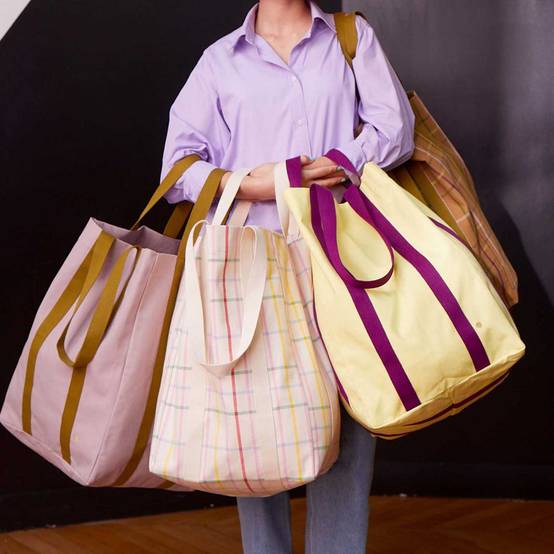 Vivaraise - Maxi sac en coton bio Poppins 48 x 33 x 33 cm - Image 2