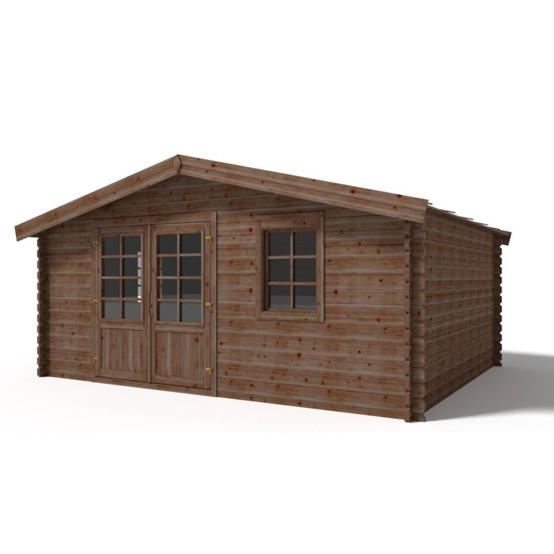 Altanka - Abri de jardin bois marron 20 m² ep. 45 mm - Altanka - Image 2